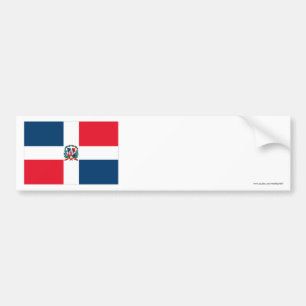 Dominikanische Republik-Flagge Autoaufkleber
