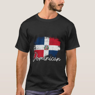 Dominikanische Republik Flagge Dominikanische Prie T-Shirt