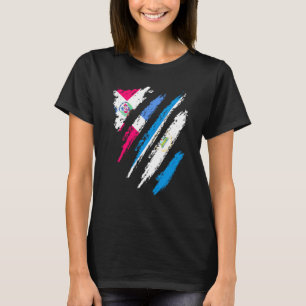 Dominikanische Republik Flagge Nicaragua Gewachsen T-Shirt