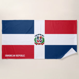 Dominikanische Republik Flagge Prächtig Patriotisc Strandtuch