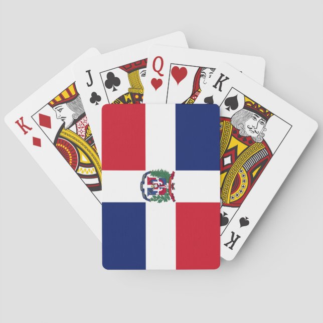Dominikanische Republik-Flagge Spielkarten (Rückseite)