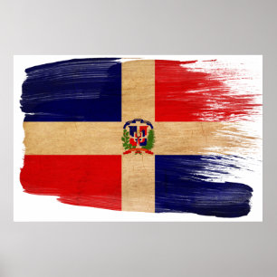 Dominikanische Republik-Flaggen-Plakate Poster