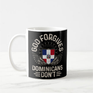 Dominikanische Republik Flaggengott Vergibt Domini Kaffeetasse
