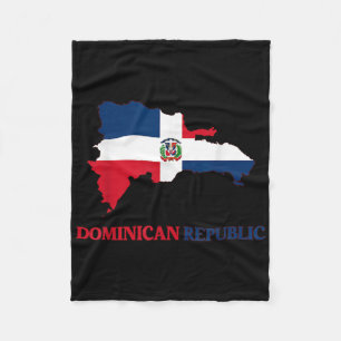 Dominikanische Republik Flaggenreise Souvenir Domi Fleecedecke