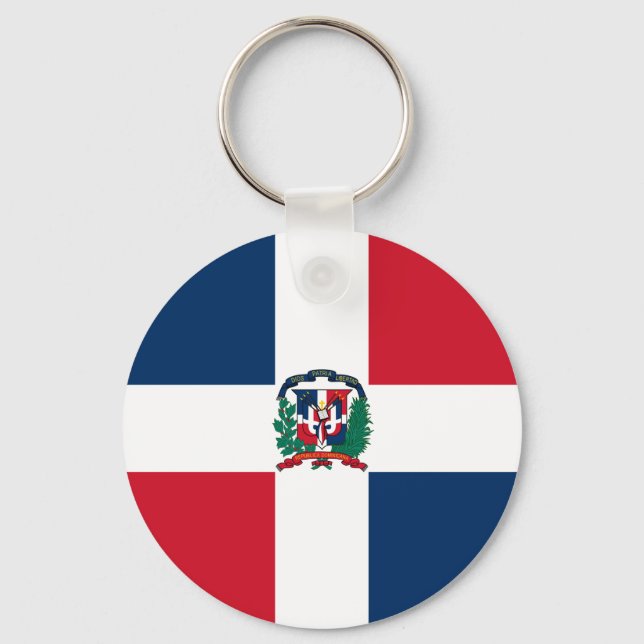 Dominikanische Republik - Flaggenstaat DO Schlüsselanhänger (Vorderseite)