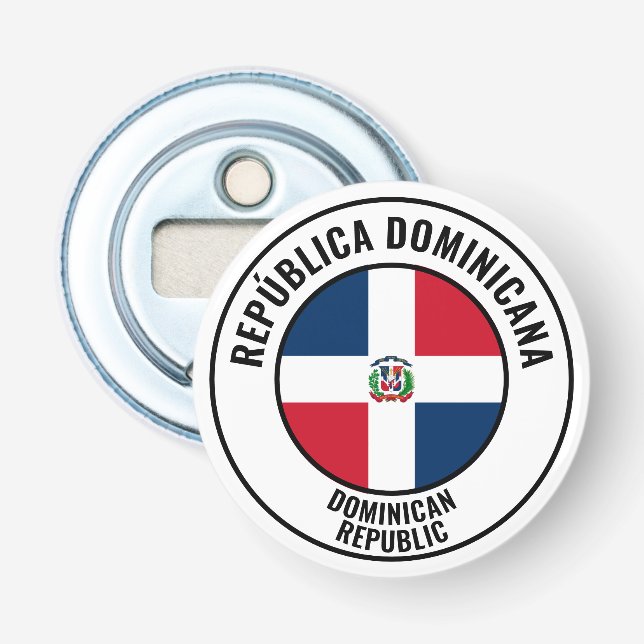Dominikanische Republik Flaggenstaat Gorgetic Patr Flaschenöffner (Vorderseite)