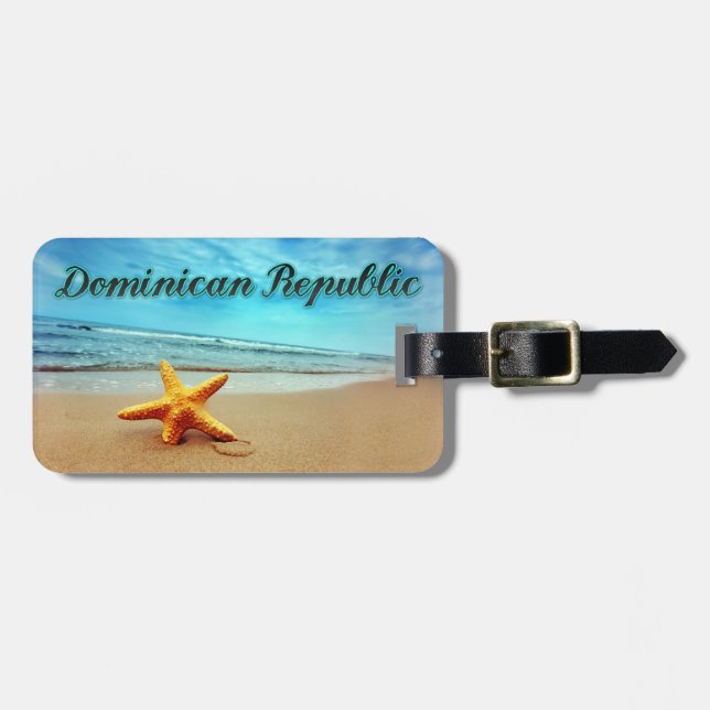 Dominikanische Republik Gepäckanhänger (Vorderseite horizontal)