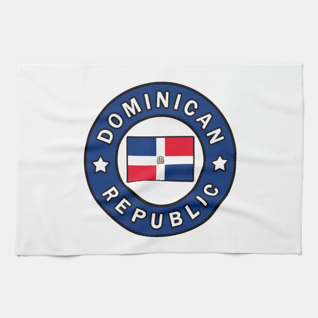 Dominikanische Republik Geschirrtuch (Horizontal)
