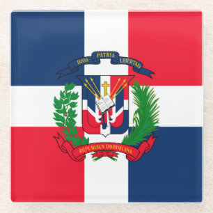 Dominikanische Republik Glasuntersetzer