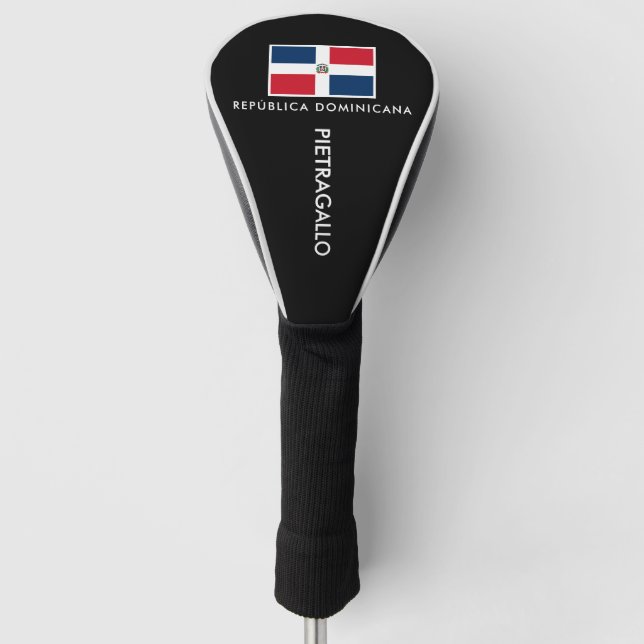 Dominikanische Republik Golf Head Cover Headcover (Vorderseite)