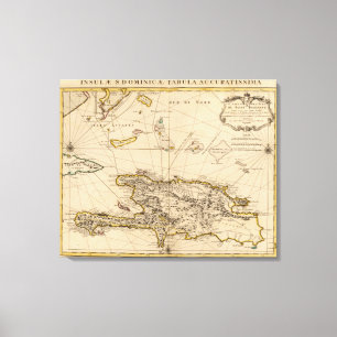 Dominikanische Republik, Haiti, Antillen Leinwanddruck