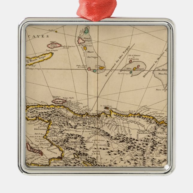 Dominikanische Republik, Haiti, Westindien Silbernes Ornament (Vorne)