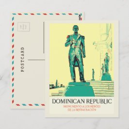 Dominikanische Republik: Helden der Restaurierungs Postkarte