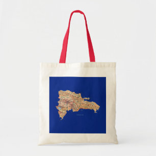 Dominikanische Republik-Karten-Tasche Tragetasche