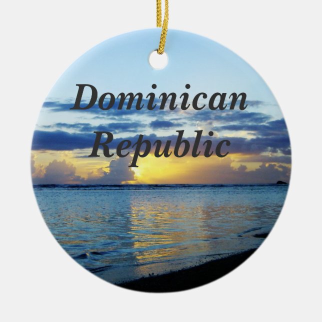 Dominikanische Republik Keramik Ornament (Vorne)