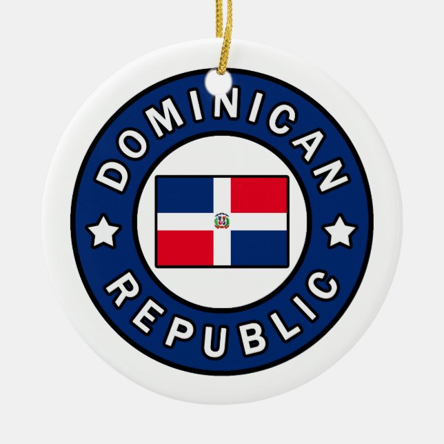Dominikanische Republik Keramik Ornament (Vorne)