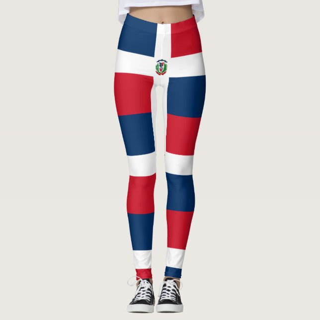 Dominikanische Republik Leggings (Vorderseite)