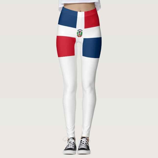 Dominikanische Republik Leggings (Vorderseite)