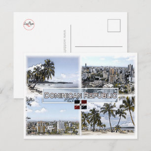 Dominikanische Republik - Mosaik - Postkarte