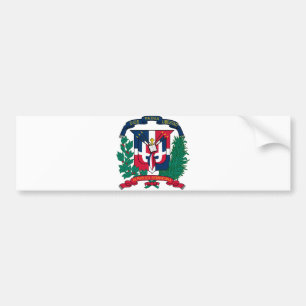 Dominikanische Republik-offizielles Wappen Autoaufkleber