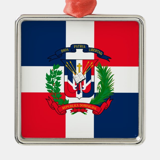 Dominikanische Republik Ornament Aus Metall (Vorne)