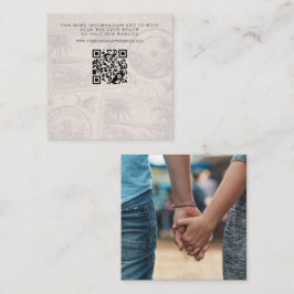 Dominikanische Republik: Passport Wedding QR Begleitkarte