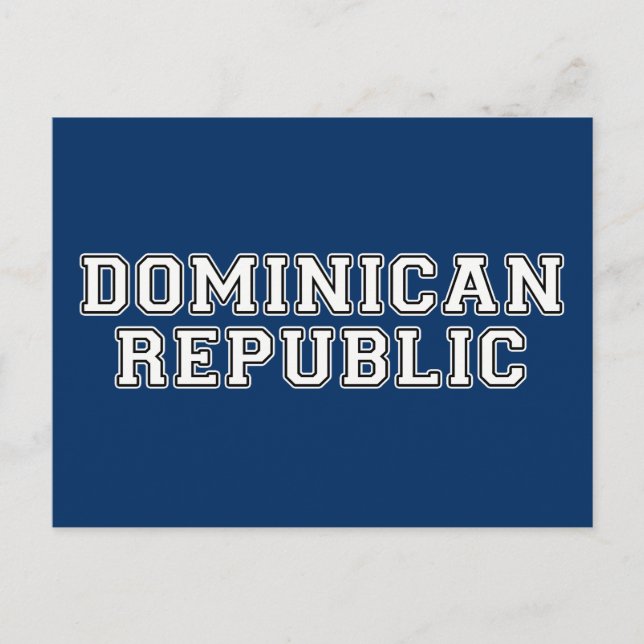 Dominikanische Republik Postkarte (Vorderseite)