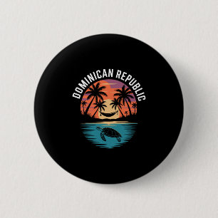 Dominikanische Republik Punta Cana Urlaubs-Souveni Button