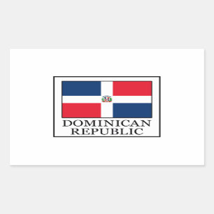 Dominikanische Republik Rechteckiger Aufkleber