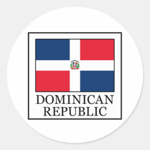 Dominikanische Republik Runder Aufkleber