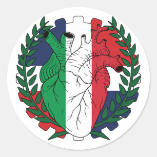 Dominikanische Republik Saint Josephs Italien Runder Aufkleber
