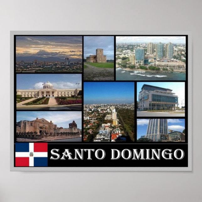 Dominikanische Republik - Santo Domingo - Mosaik - Poster (Vorne)