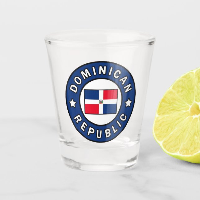 Dominikanische Republik Schnapsglas (Vorderseite)