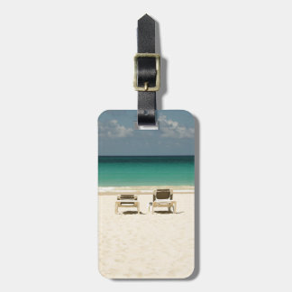 Dominikanische Republik-Strand-Stühle Gepäckanhänger