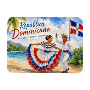 Dominikanische Republik Strandtänzer Reiseandenken Magnet