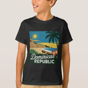 Dominikanische Republik Vintage Kolonialarchitektu T-Shirt