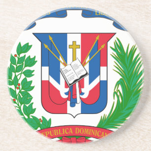 Dominikanische Republik-Wappen Getränkeuntersetzer