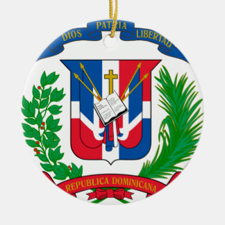Dominikanische Republik-Wappen Keramik Ornament
