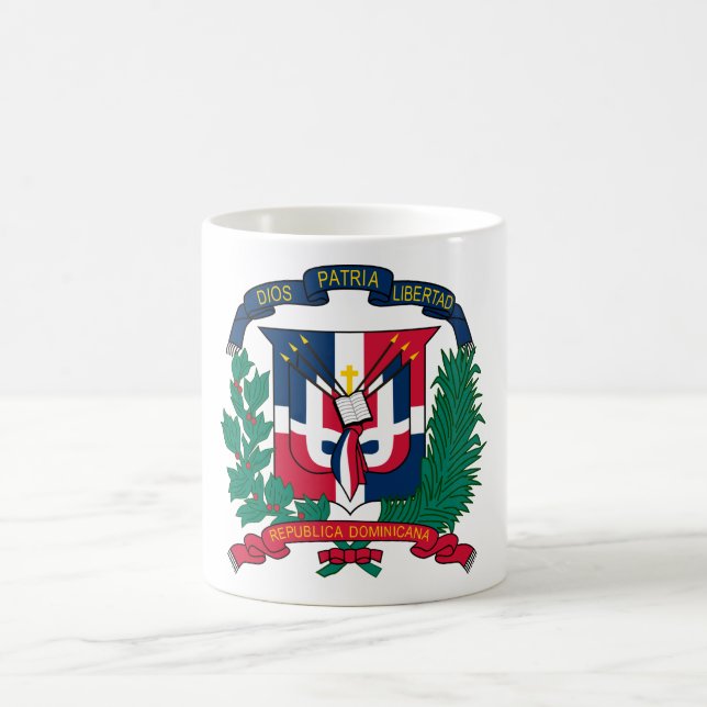 Dominikanische Republik-Wappen TUN Kaffeetasse (Mittel)