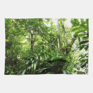 Dominikanischer Regenwald I Tropische Natur Geschirrtuch