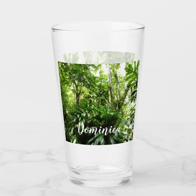 Dominikanischer Regenwald I Tropische Natur Glas (Vorderseite)