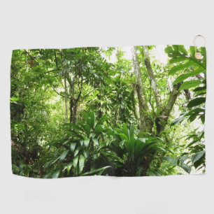 Dominikanischer Regenwald I Tropische Natur Golfhandtuch