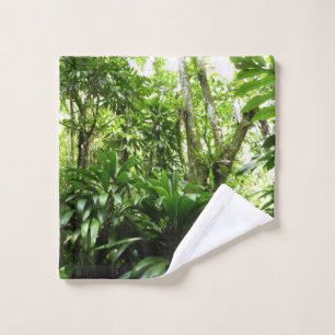 Dominikanischer Regenwald I Tropische Natur Waschlappen