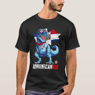 Dominikanischerrex Stolz Dominikanische Flagge Spa T-Shirt