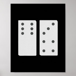 Domino 67 passende Gruppe lustige 6 und 7 Zahlenka Poster