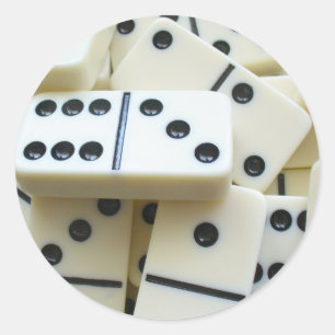 Domino-Aufkleber 005 Runder Aufkleber