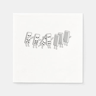 Domino Fall Dominoes Tiles Puzzler Game-Geschenk Serviette