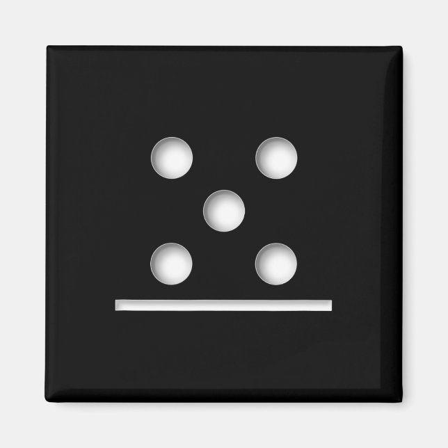 Domino Game 5 0 Halloween Magnet (Vorne)