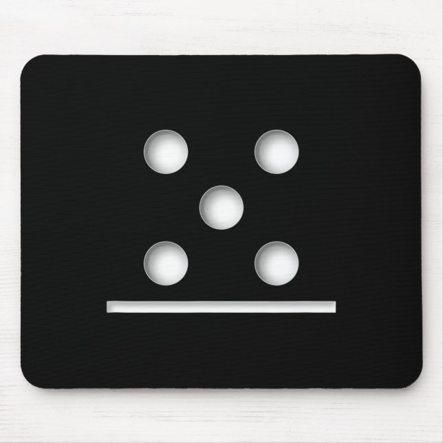Domino Game 5 0 Halloween Mousepad (Vorne)