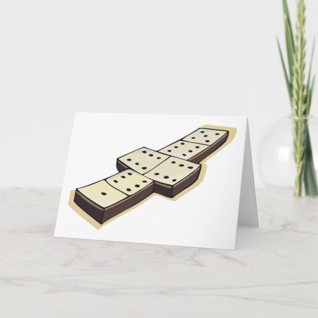 Domino Grußkarten Karte (Vorderseite)